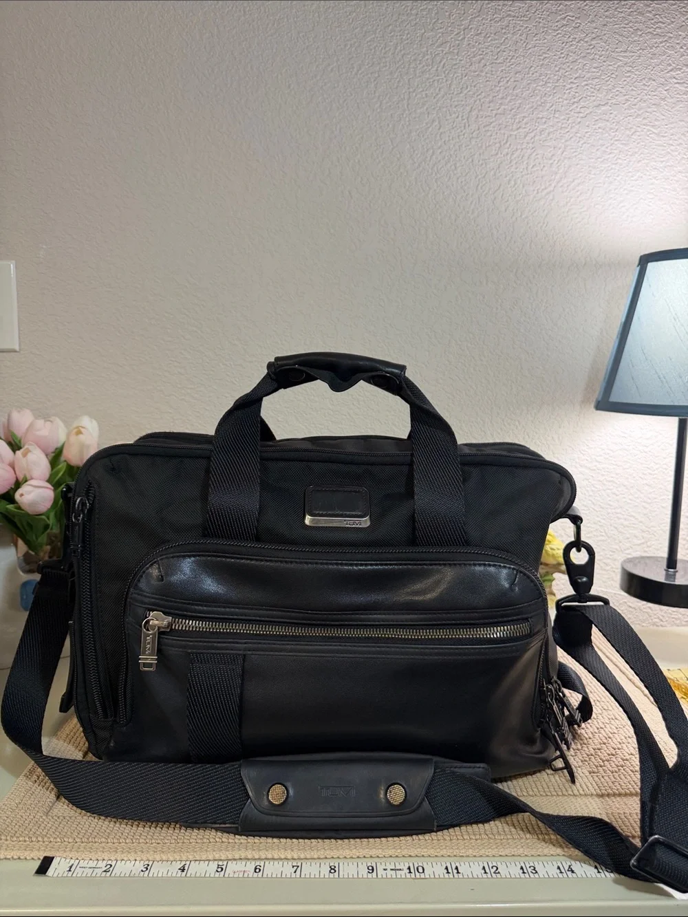 TUMI Alpha Expandable Convertible Briefcase Backpack Ballistic w/ Hang Tag